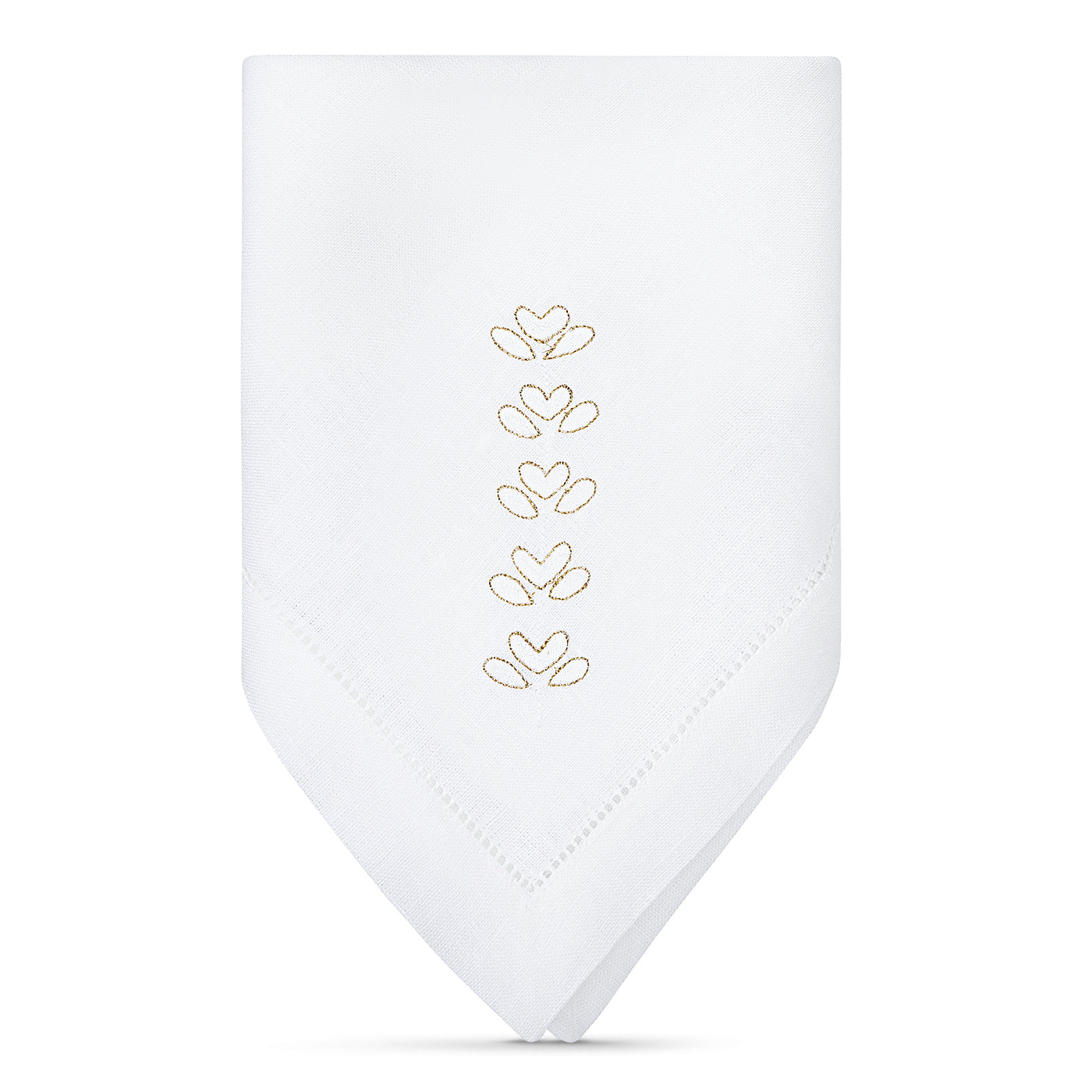 Leaf napkin gold outline (Set of 2)